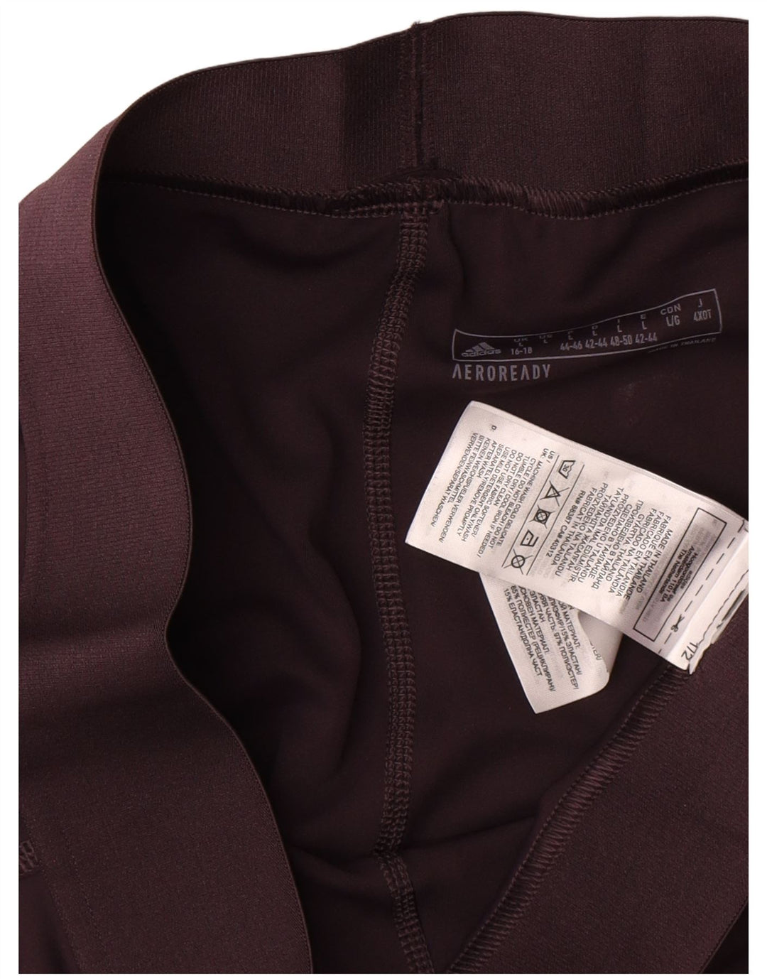 Adidas Damen Aeroready Leggings UK 16/18 Large Braun Polyester