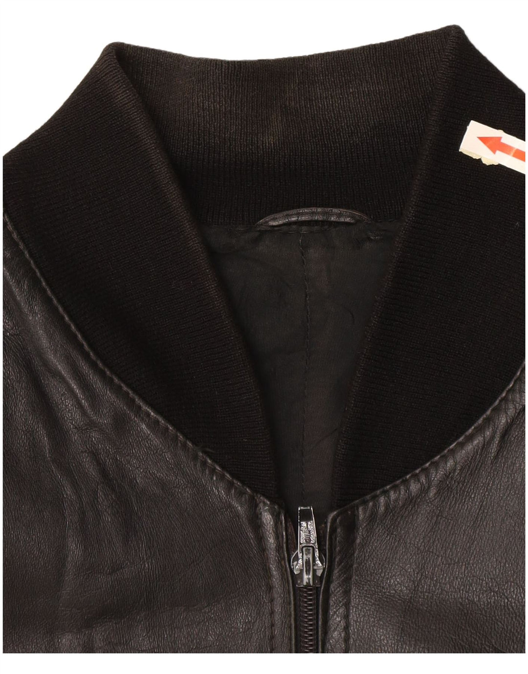 Vintage Herren Lederjacke UK 40 Large Schwarz