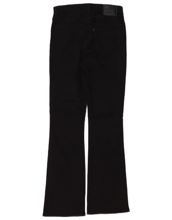 LEVI'S Damen 725 Bootcut-Jeans mit hohem Bund, W28, L30, schwarze Baumwolle