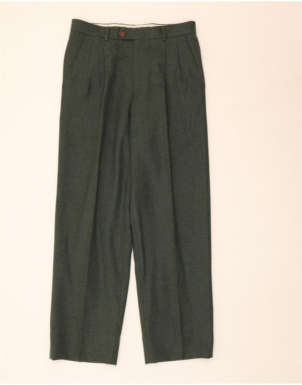 Valentino Mens Pegged Suit Hose IT 48 Medium W32 L31 Grün