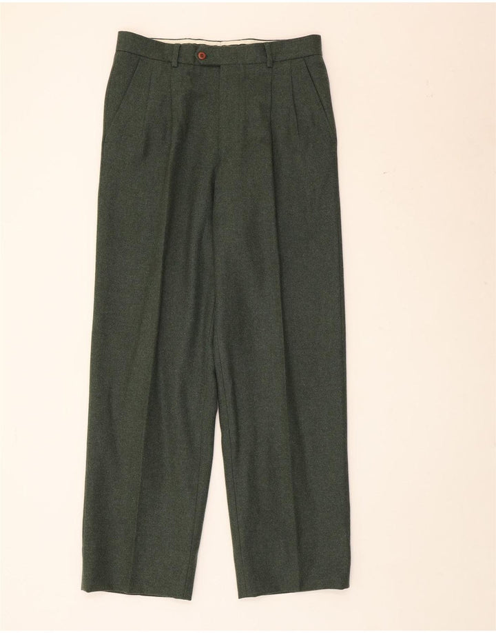 Valentino Mens Pegged Suit Hose IT 48 Medium W32 L31 Grün
