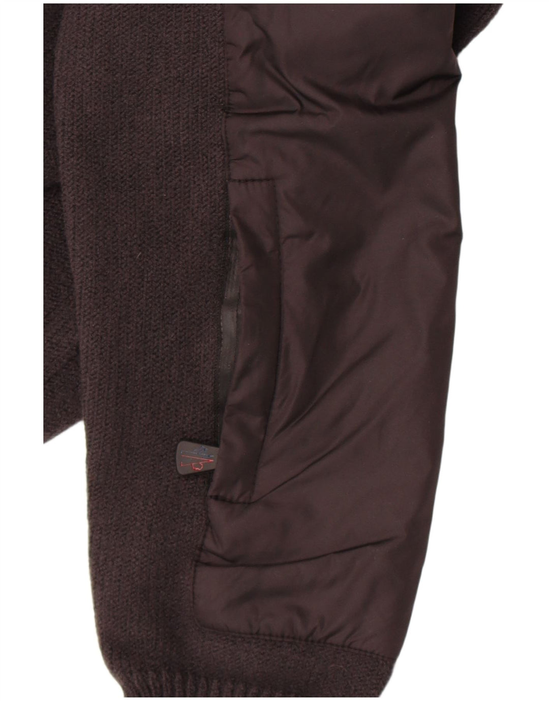 Moncler Herren-Pullover mit Reißverschluss am Hals, große graue Wolle