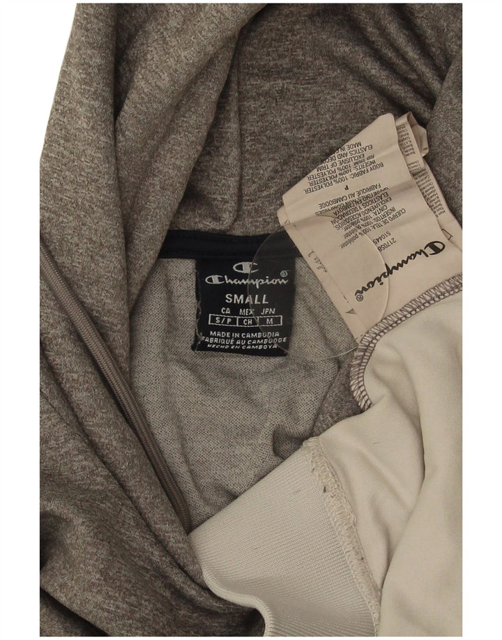 Champion Damen-Pullover mit übergroßem Kapuzenpullover, Gr. 10, Größe S, Grau, Farbblock