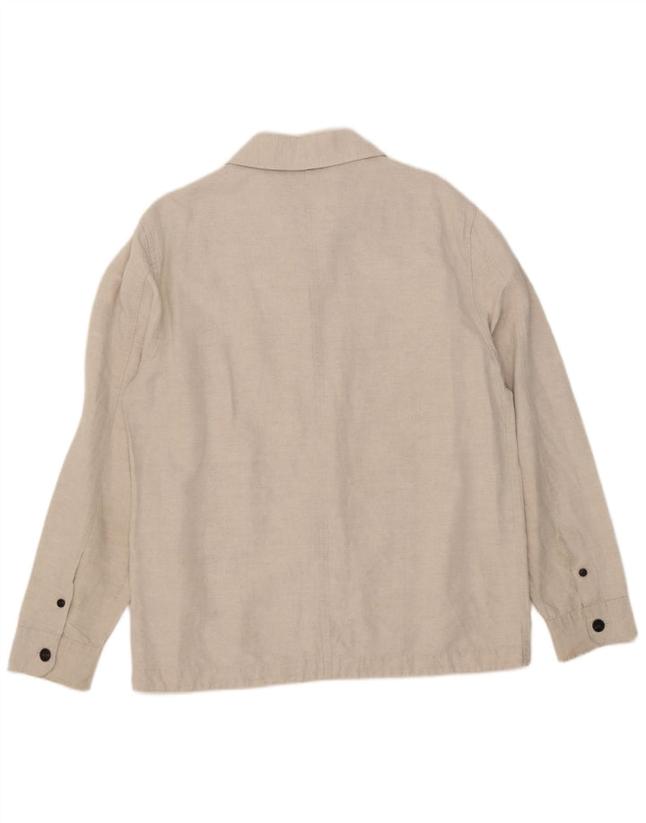 Marks & Spencer Herrenhemd Mittelbeige Leinen