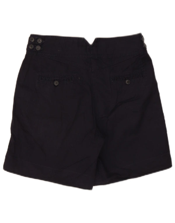 French Connection Damen-Chinoshorts mit hoher Taille, UK 10, Größe S, W27, Marineblau