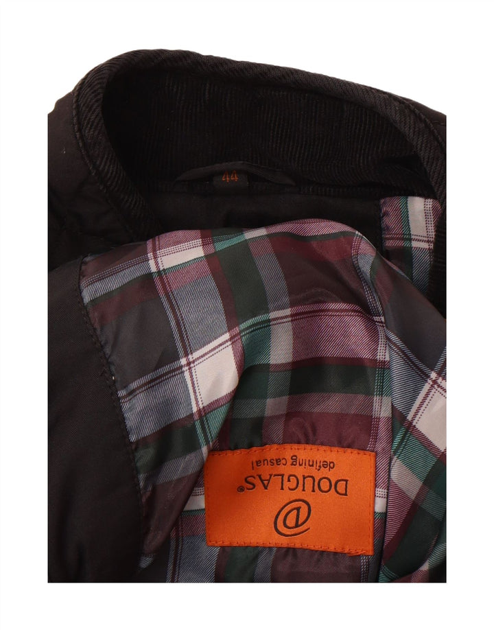 DOUGLAS Mens Quilted Jacket UK 44 2XL Black