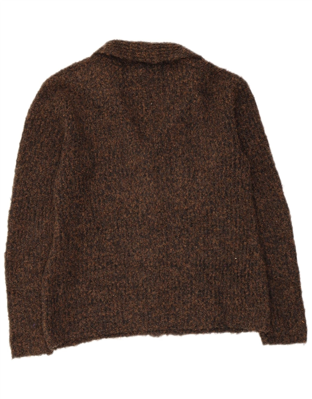Marks & SPENCER Damen-Strickjacke, Gr. 10, klein, braun gefleckt