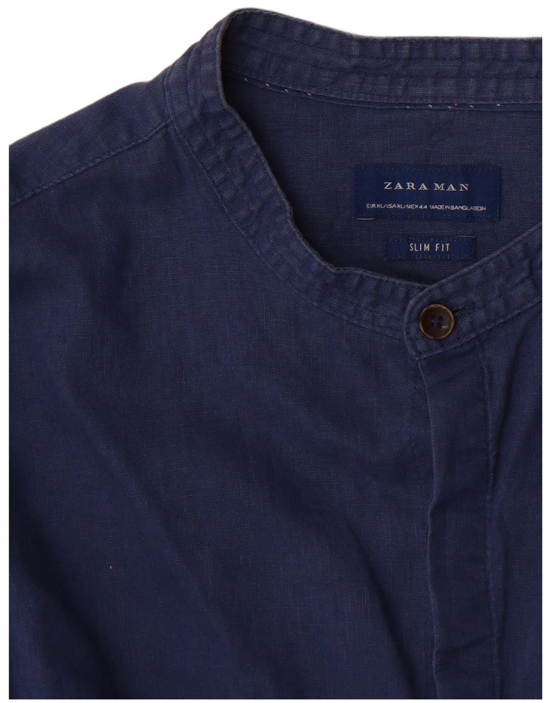 Zara Herren Slim Fit Hemd XL Marineblau
