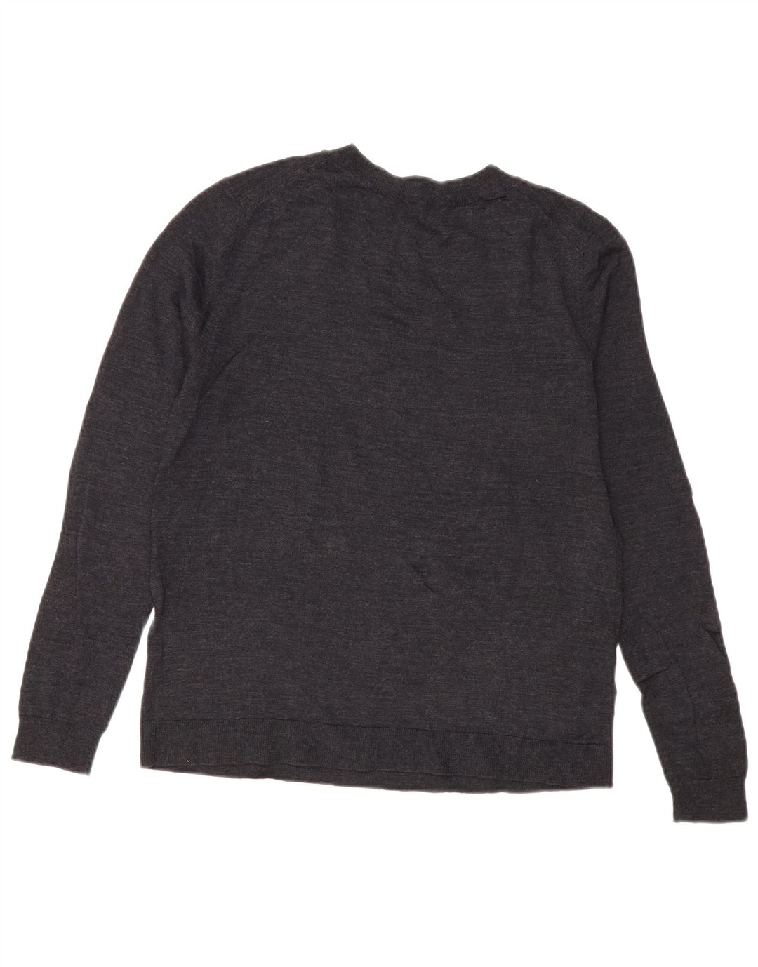 Zara Damen-Pullover mit V-Ausschnitt, UK 10, Größe S, marineblaue Wolle