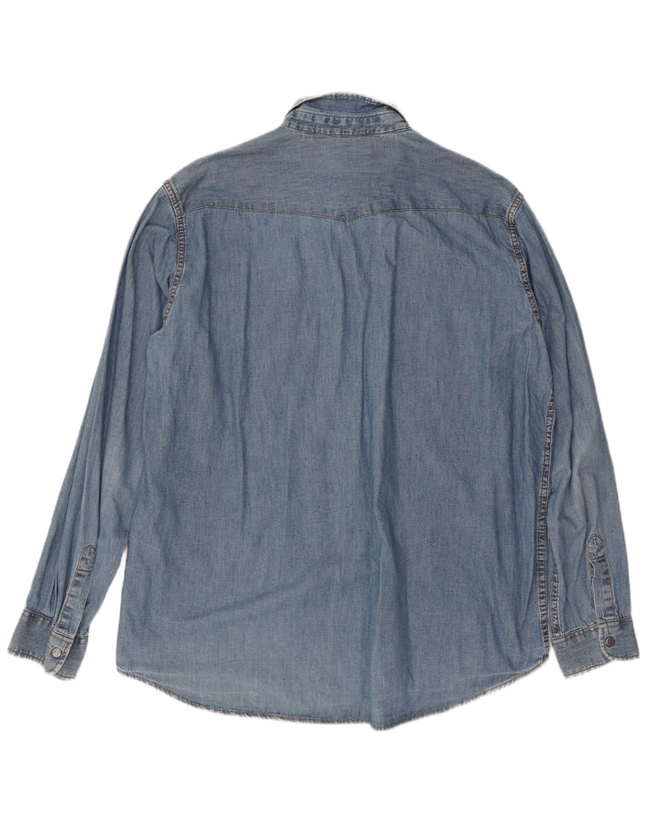 Carrera Herren Jeanshemd 2XL Blau Baumwolle