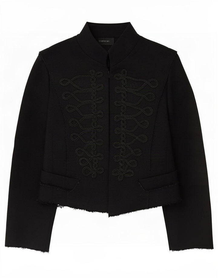 Zara Damen Bolerojacke UK 14 Large Schwarz