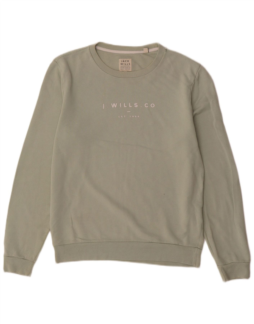JACK WILLS Herren-Sweatshirt mit Grafik, Größe S, grüne Baumwolle