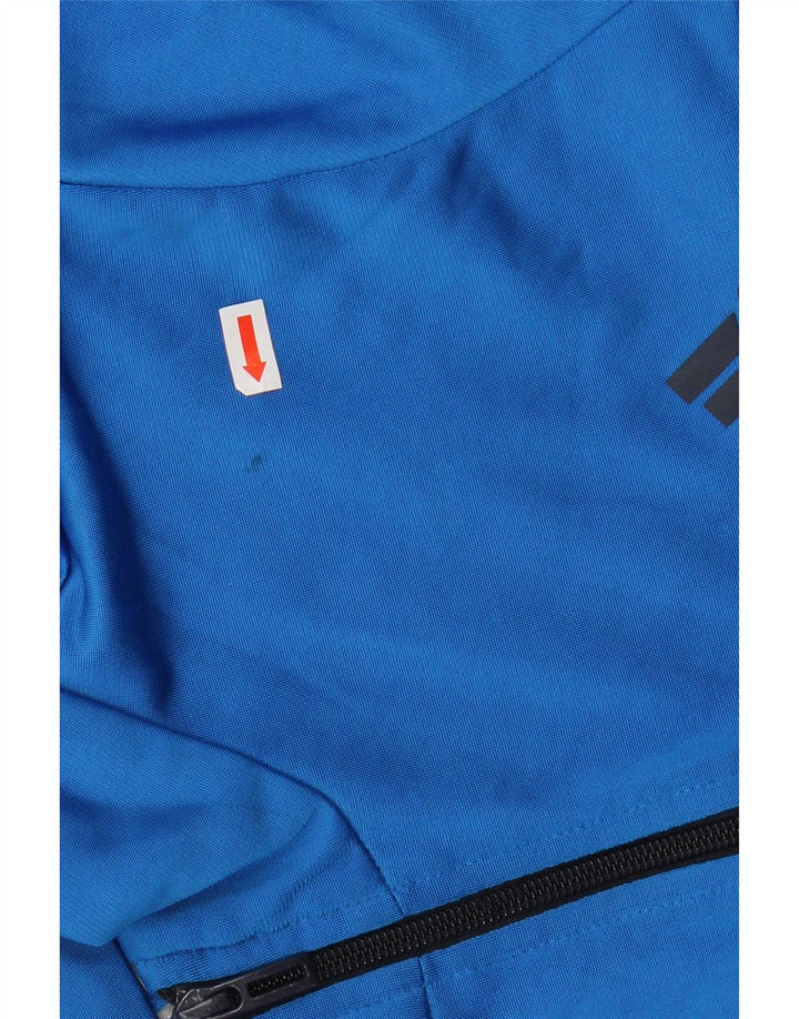 Adidas Damen-Trainingsanzug-Top-Jacke, UK 12, mittleres Marineblau, Farbblock