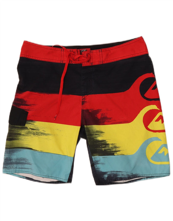 Quiksilver Herren-Badeshorts mit Grafik, mittelgroß, mehrfarbig gestreift
