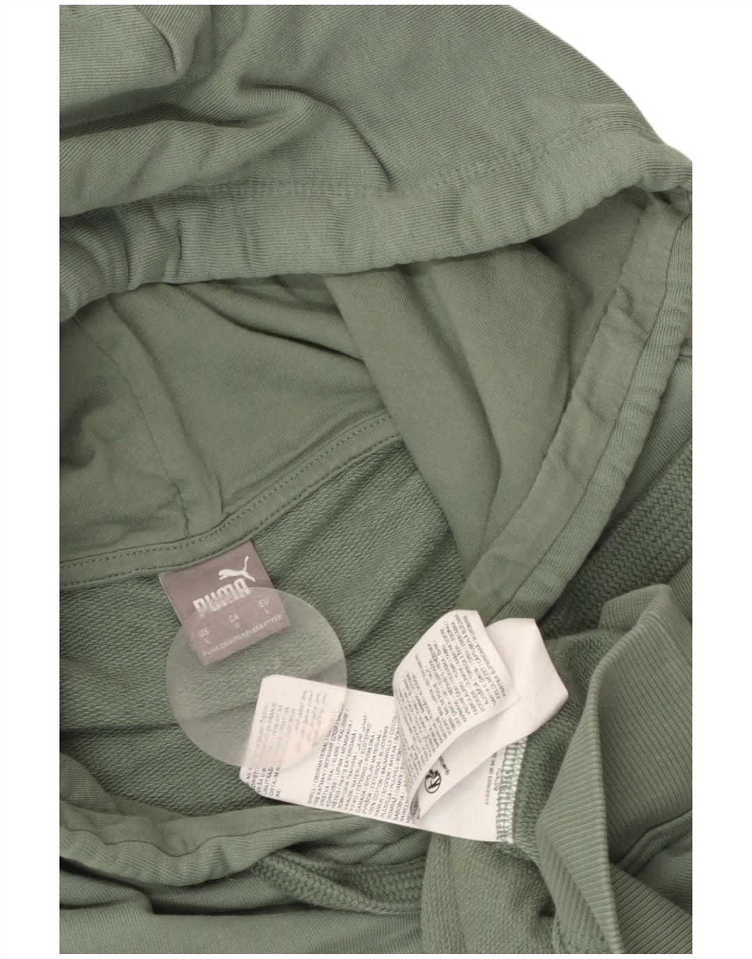 Puma Damen Kapuzenpullover UK 16 Große grüne Baumwolle