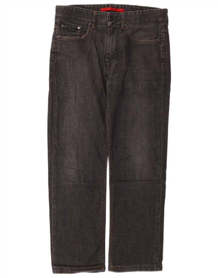 CERRUTI 1881 Damen Straight Jeans W30 L27 Grau