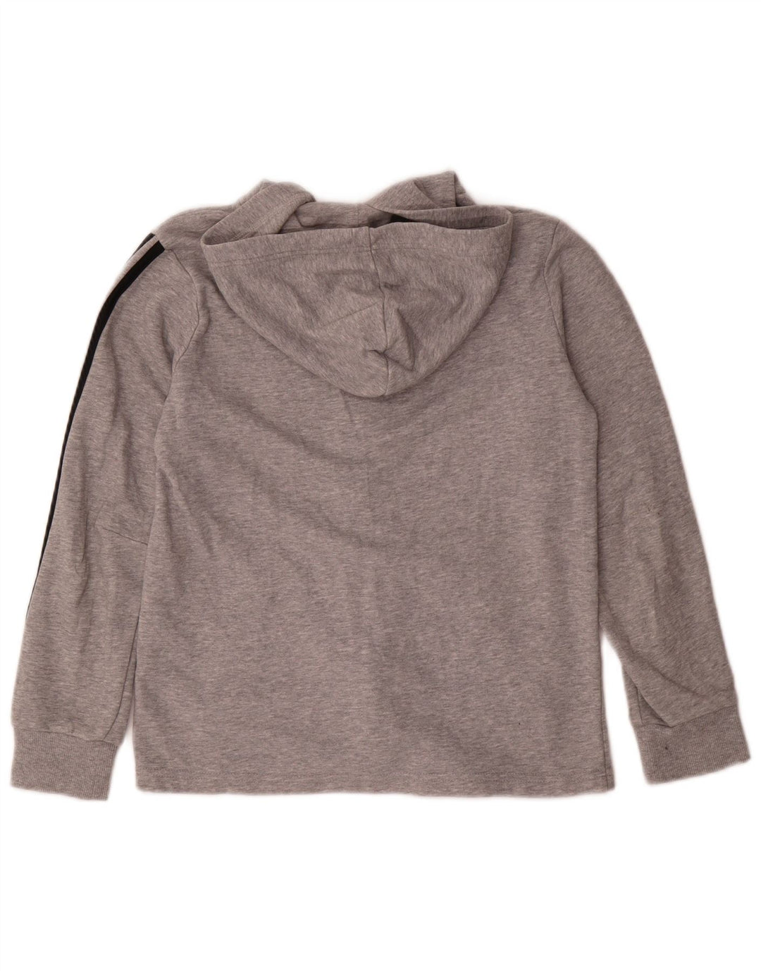 ADIDAS Jungen-Kapuzenpullover mit Reißverschluss, 11–12 Jahre, Grau