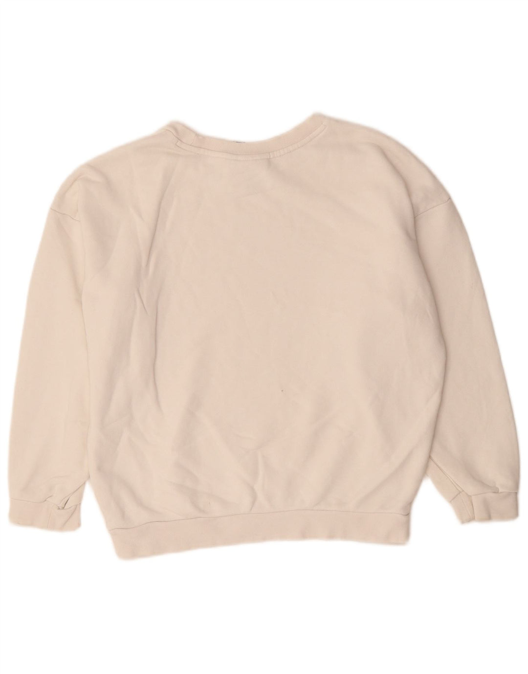 Adidas Damen Oversize Crop Graphic Sweatshirt Pullover UK 8 Small Weiß