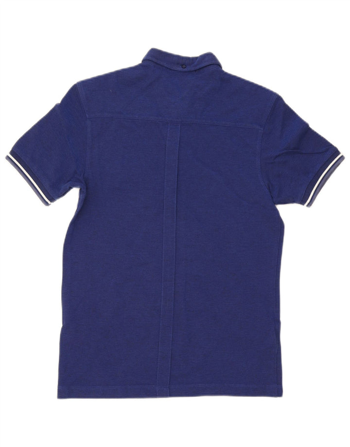 Fred Perry Herren-Poloshirt, klein, marineblau, gestreift, Baumwolle