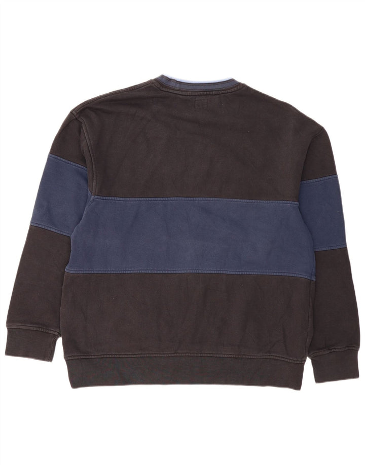 LEVI'S Herren-Sweatshirt-Pullover, groß, schwarze Colourblock-Baumwolle