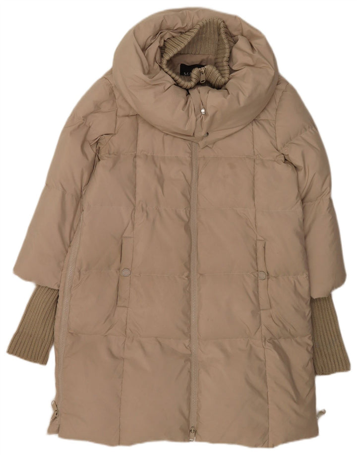 Max & Co. Wattierte Damenjacke UK 10 Small Beige Polyester