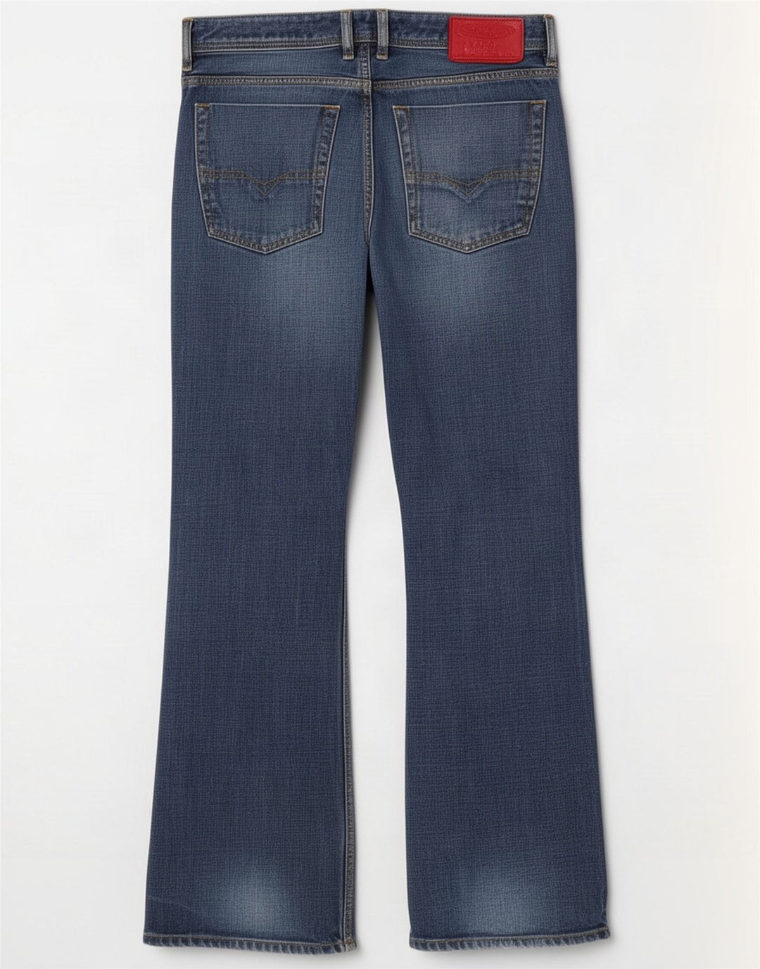 Diesel Herren Bootcut Jeans W32 L31 Blaue Baumwolle