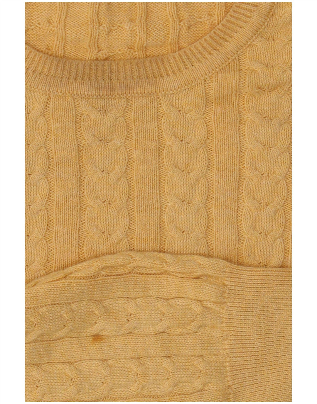 IZOD Herren-Pullover mit Rundhalsausschnitt, groß, gelbe Baumwolle