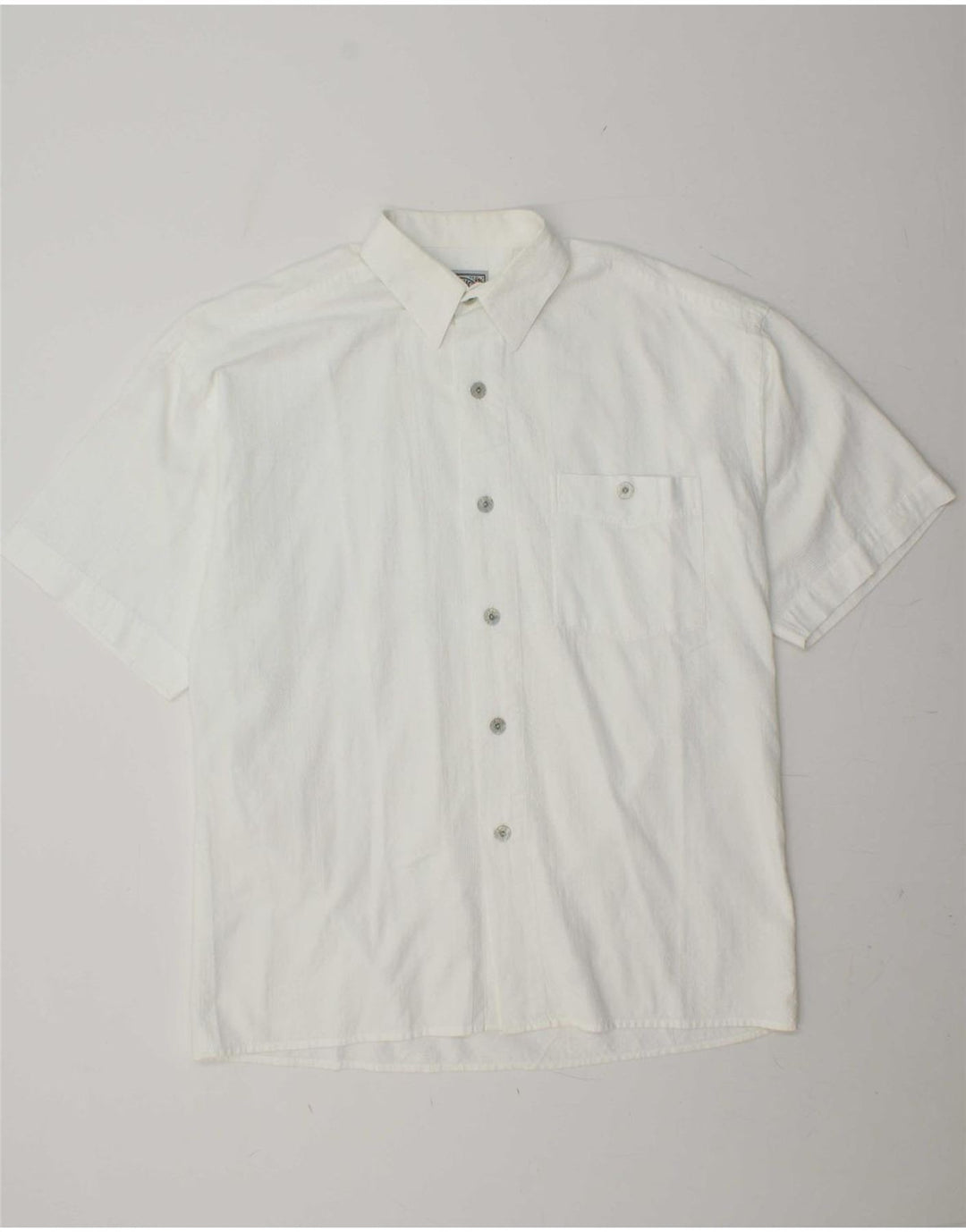 RUDNICK Mens Short Sleeve Shirt Size 40 Medium White