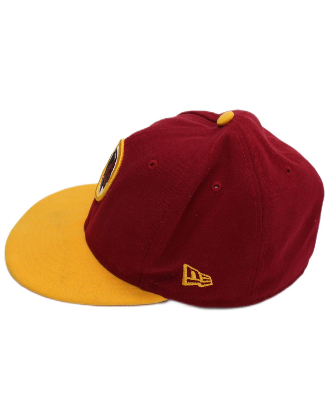 New Era Herren-Baseballkappe mit Grafik, mittleres Burgunderrot, Farbblock-Polyester