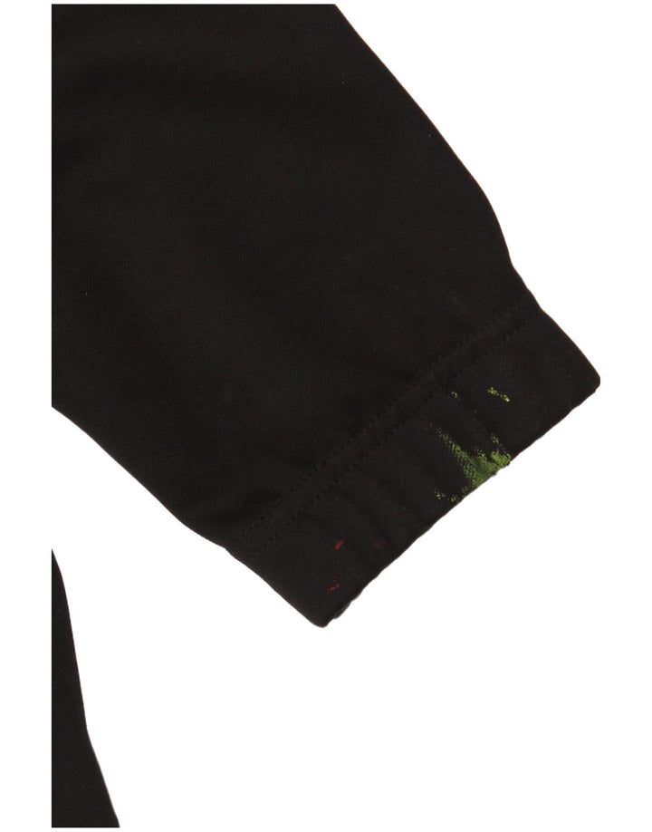 ADIDAS Herren Climalite Trainingsanzug Top Jacke Mittelschwarzes Polyester