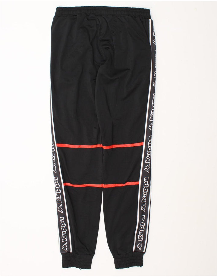 Kappa Herren-Trainingshose mit Grafik, mittelgroß, Schwarz