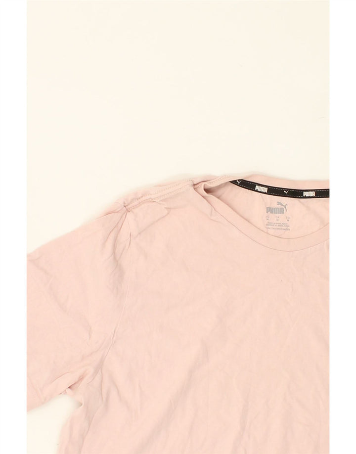 PUMA Mens T-Shirt Top Medium Pink Cotton Vintage Puma and Second-Hand Puma from Messina Hembry 