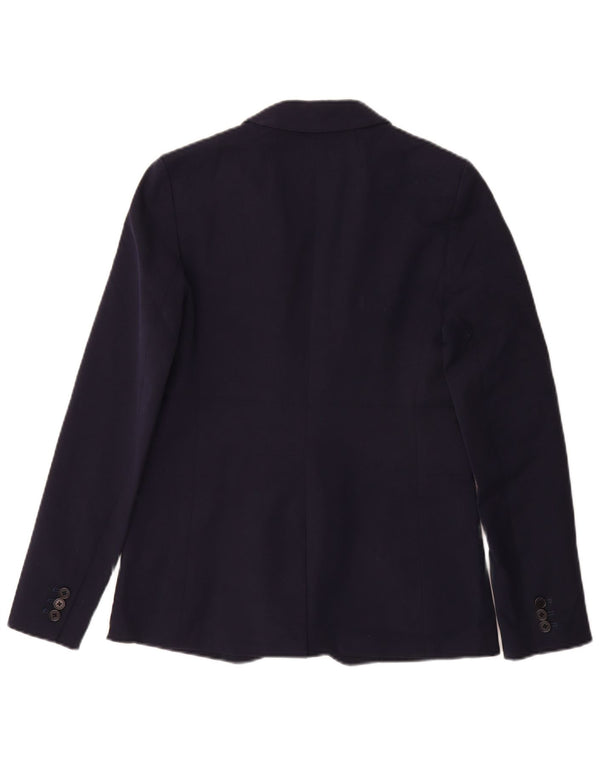 J. Crew Damen-Blazerjacke mit 1 Knopf, US 4, Größe S, marineblau, Baumwolle