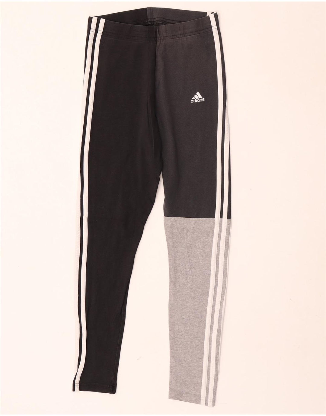 Adidas Damen Leggings UK 8/10 Small Schwarz Colourblock