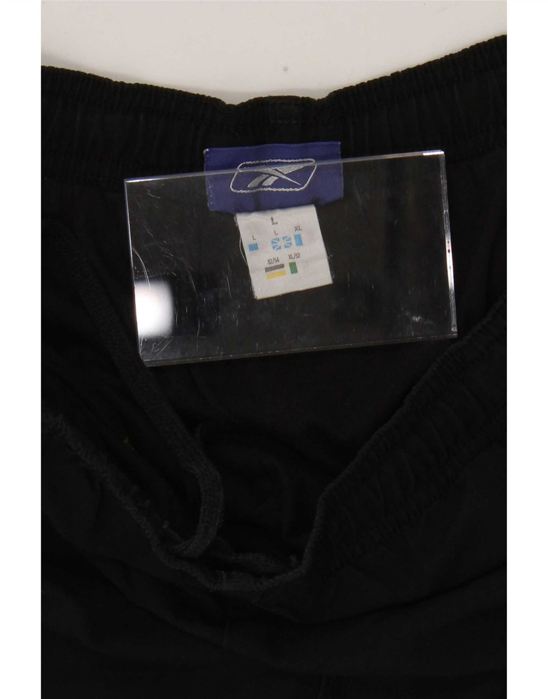 Reebok Herren-Trainingshose, Jogginghose, Größe L, Schwarz, Polyester