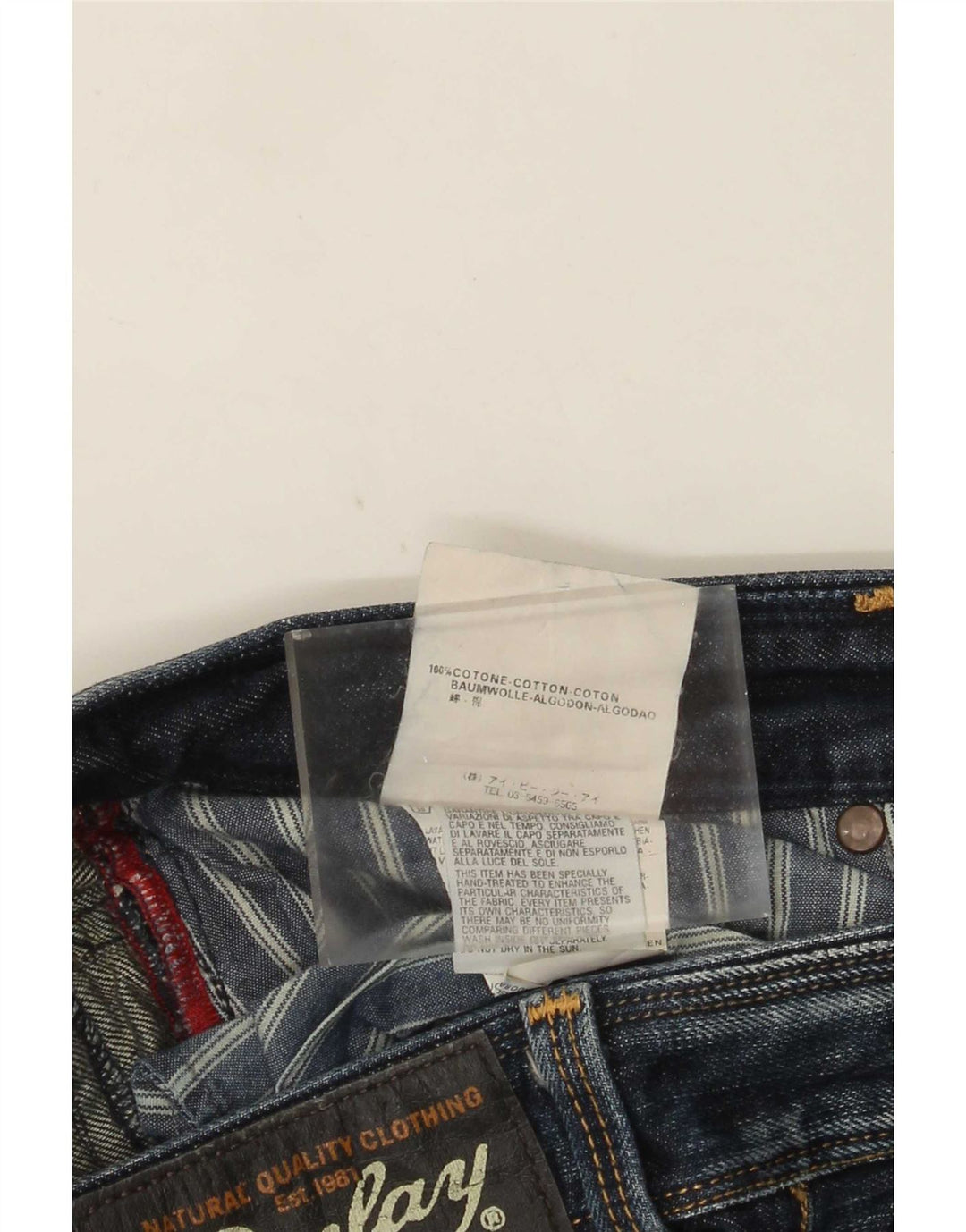 Replay Herren Lenaldo Straight Jeans W33 L32 Blau