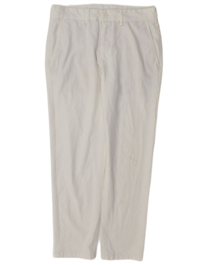 Zara Slim Chino-Hose für Herren, EU 38, Größe S, W30, L28, Weiß, Polyester