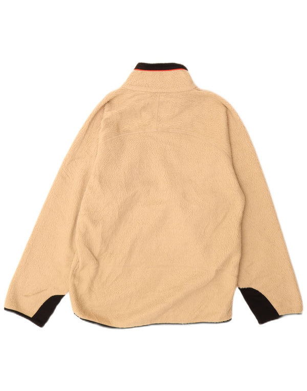 Fila Herren Italia Fleecejacke UK 36 Small Beige Colourblock Polyester