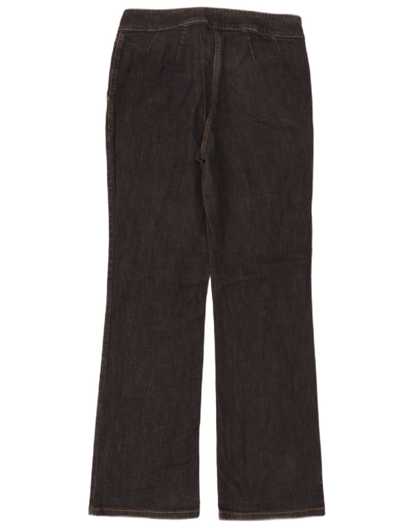 Trussardi Damen Bootcut Jeans W30 L32 Schwarze Baumwolle