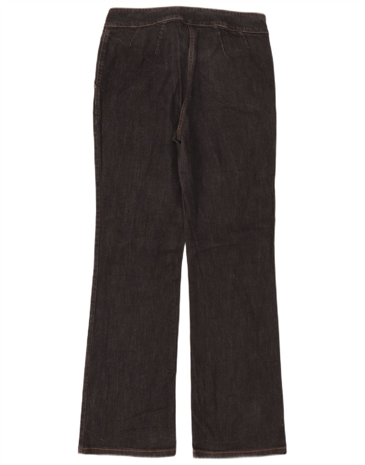 Trussardi Damen Bootcut Jeans W30 L32 Schwarze Baumwolle