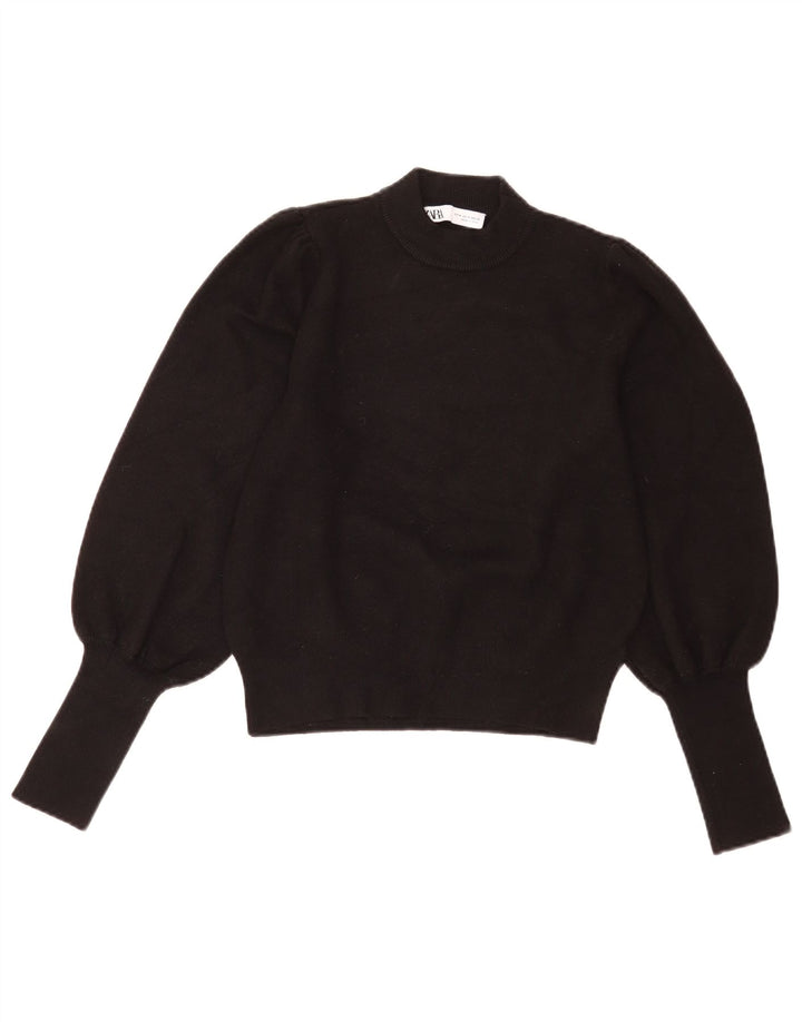 Zara Damen-Pullover mit Rollkragen, Gr. 12, mittelschwarz