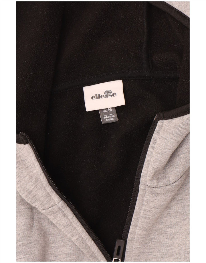 Ellesse Herren-Kapuzenpullover mit Reißverschluss, mittelgrau