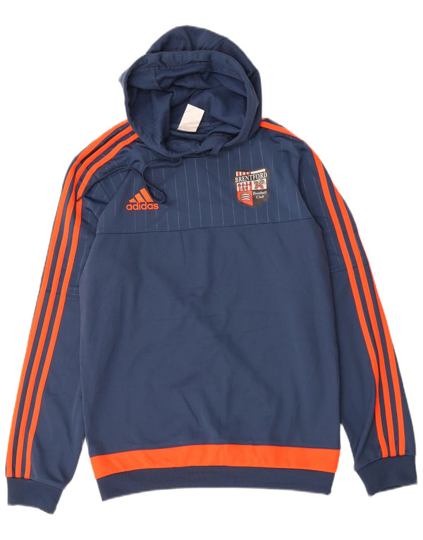 Adidas Herren Kapuzenpullover, klein, marineblau, Colourblock-Polyester