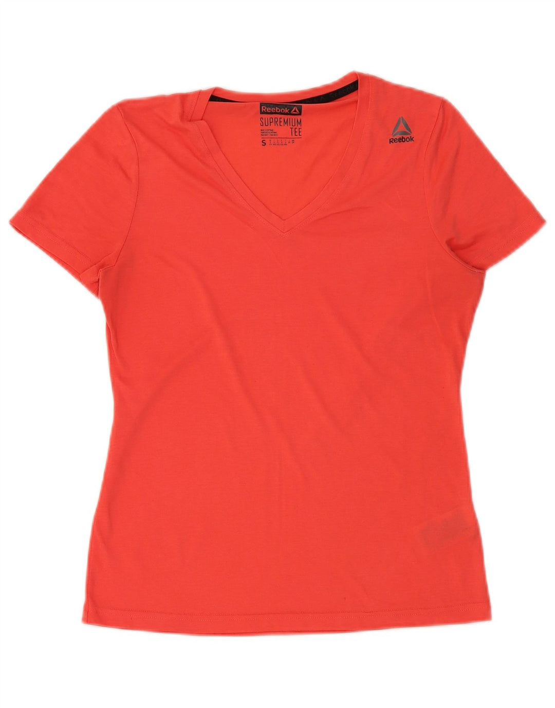 Reebok Damen T-Shirt Top UK 8/10 Small Rot Polyester