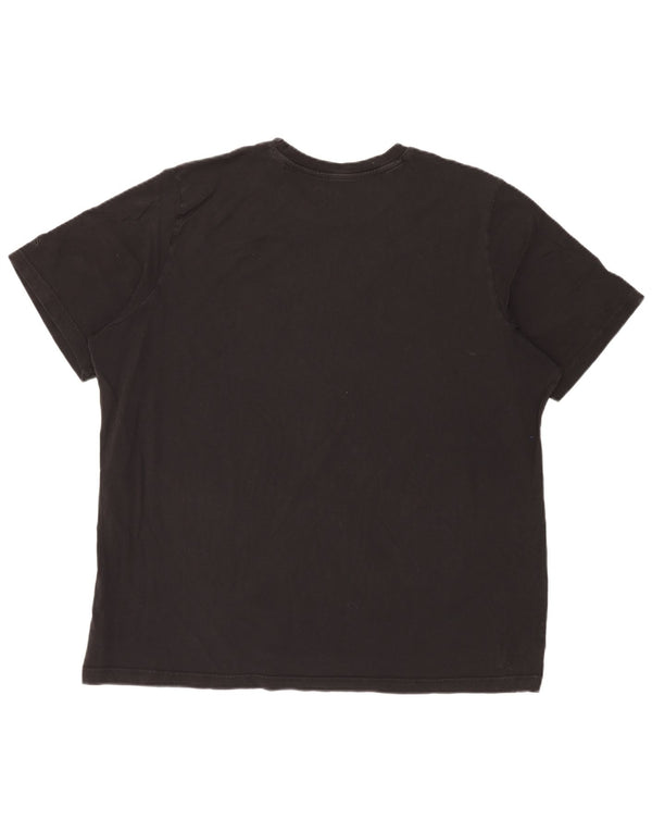 Adidas Herren Grafik T-Shirt Top 2XL Schwarz Baumwolle