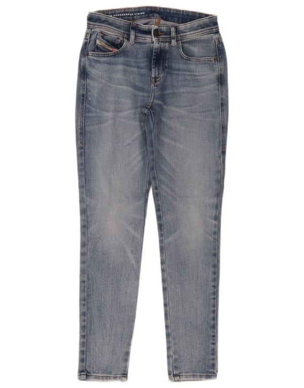 Diesel Damen Skinny Jeans W26 L28 Blaue Baumwolle