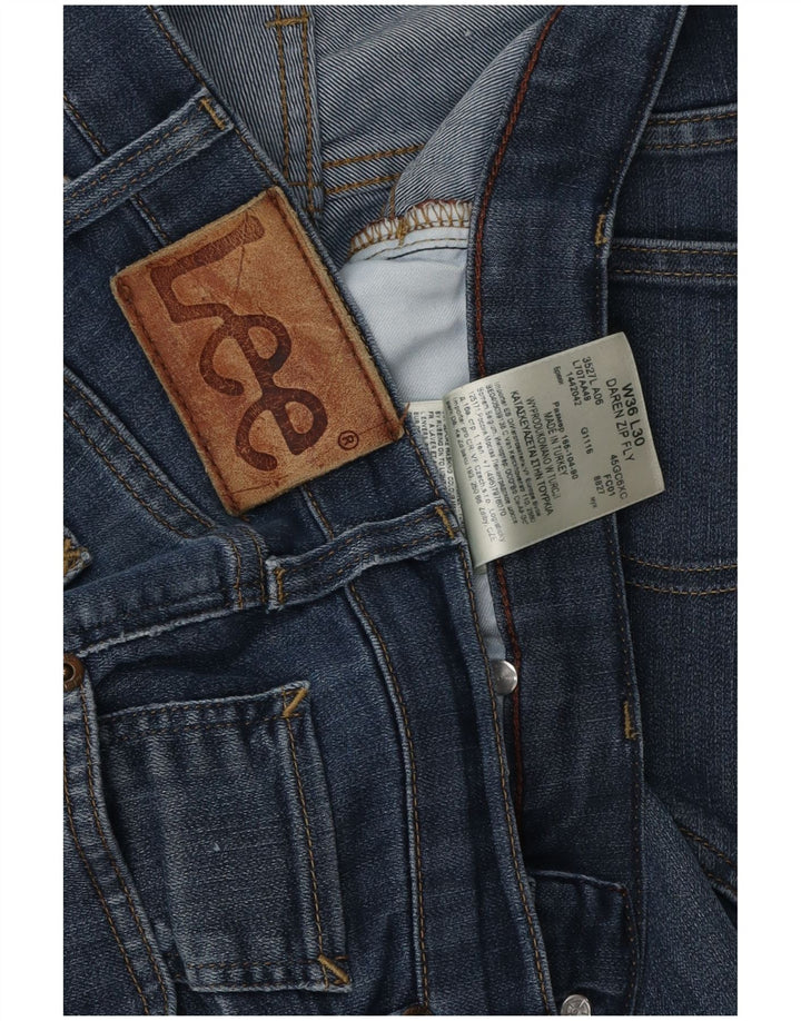 Lee Herren Daren Zip Fly Straight Jeans W36 L27 Blau