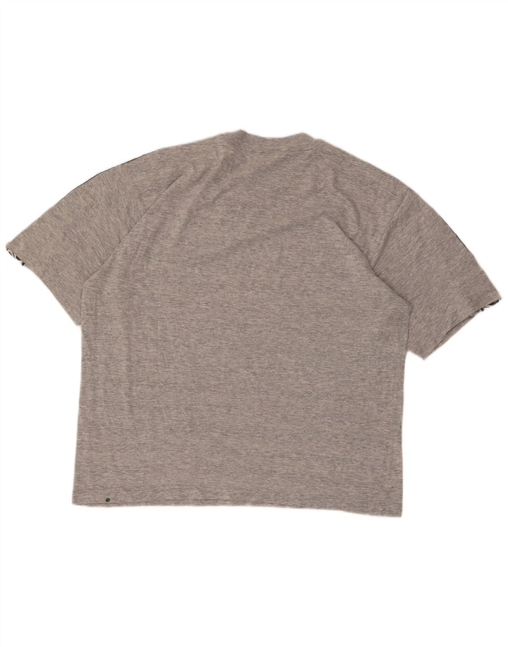 ASICS Herren-T-Shirt mit Grafik, groß, grau gefleckte Baumwolle