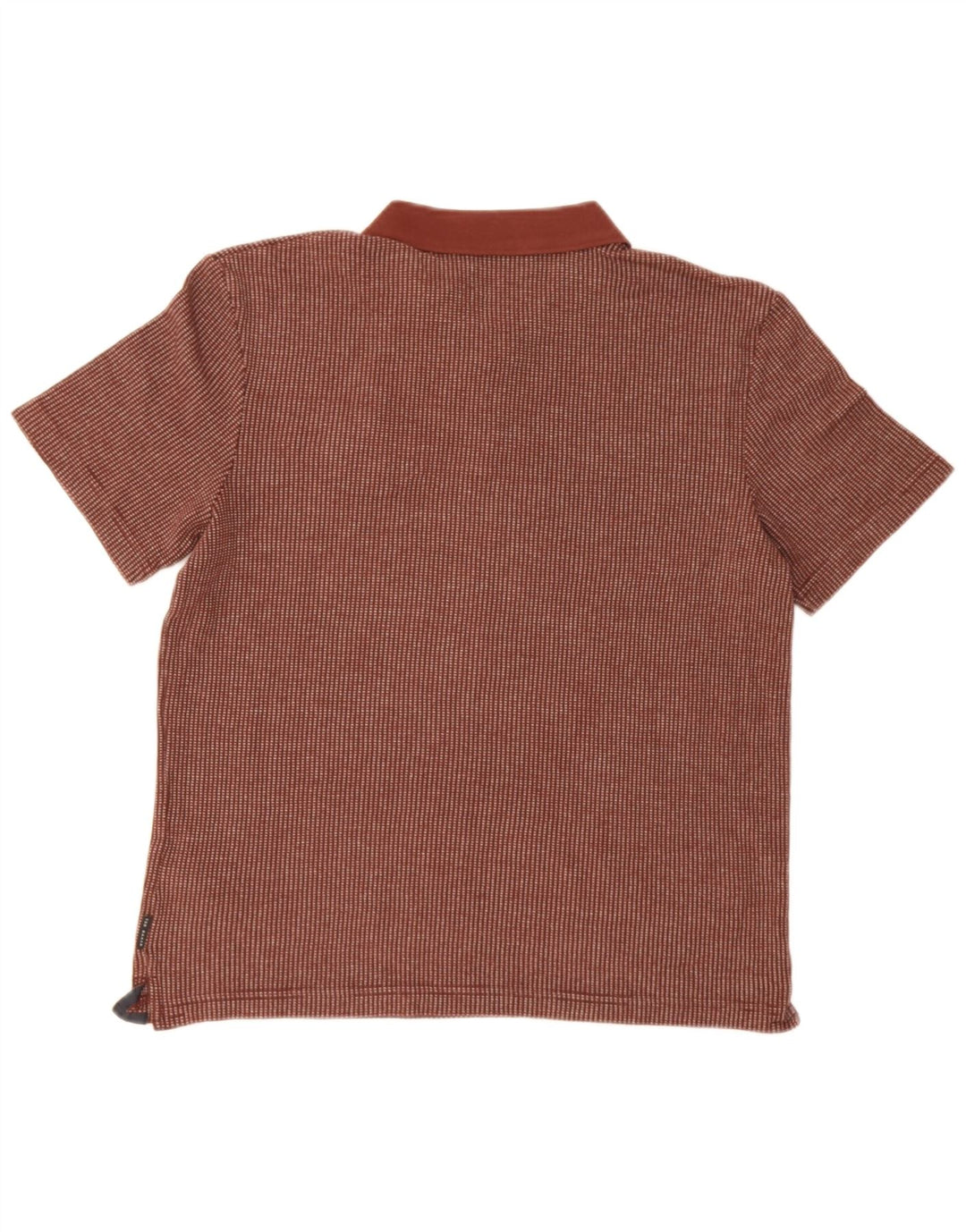 Ted Baker Herren-Poloshirt, Größe 3, mittelbraun, gestreift, Baumwolle