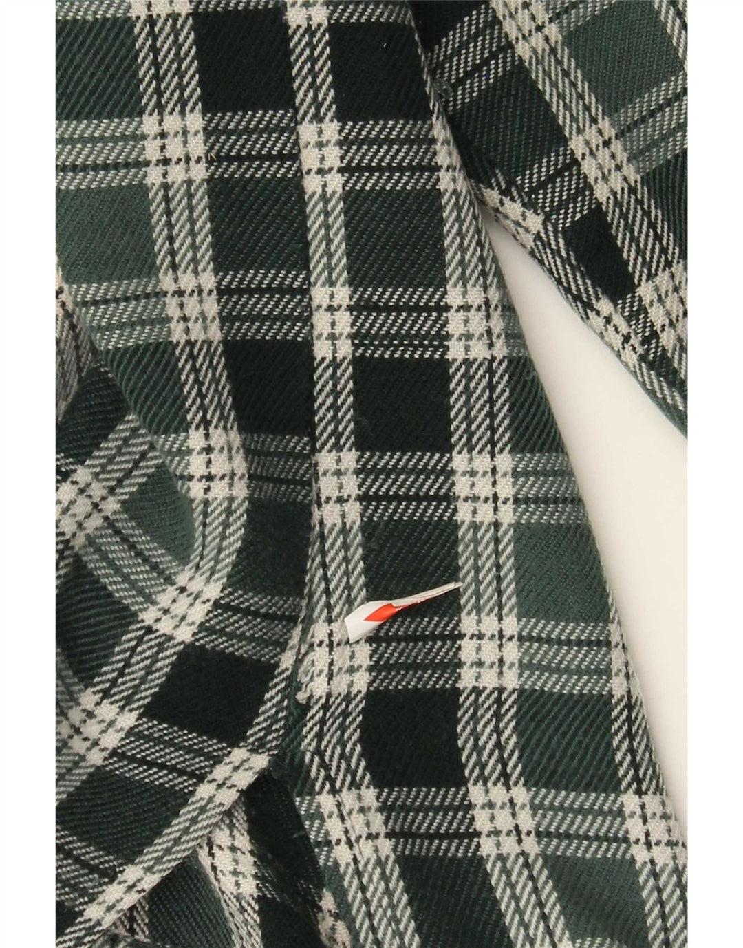 Brugi Herren-Overshirt mit durchgehendem Reißverschluss, Flanellhemd, klein, grün kariert, Acryl